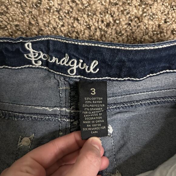 Soundgirl Skinny Jeans With Beautiful Stitching/ Embellishments - Size 3 - Picture 5 of 16